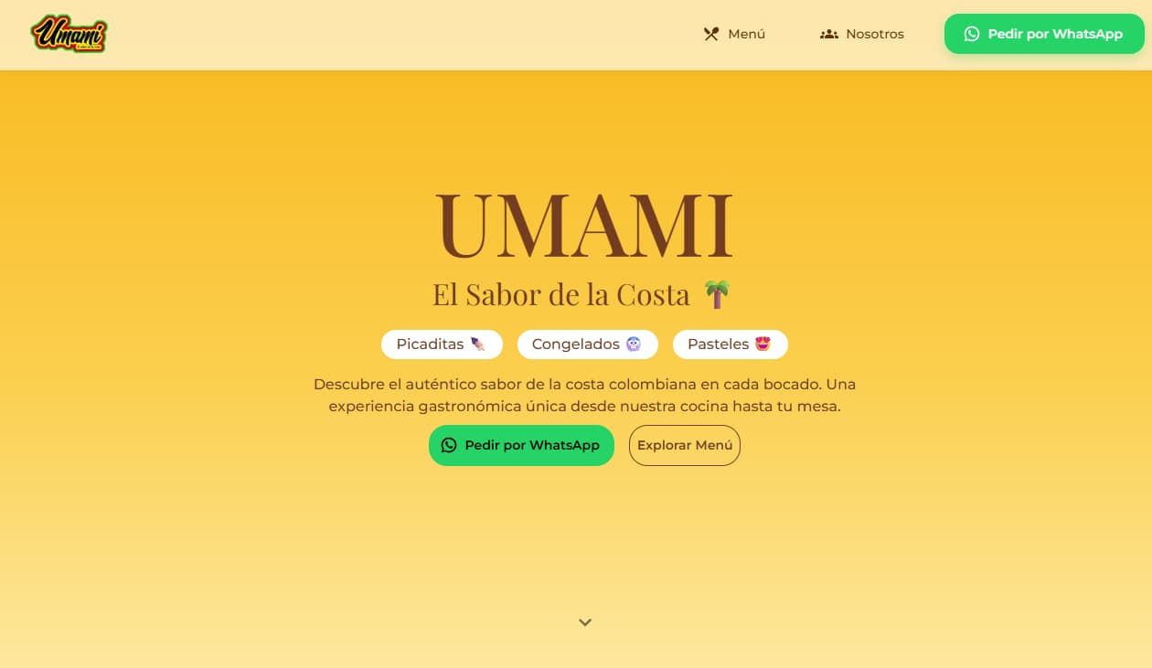 Landing Page para Marca Gastronómica